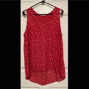 Coral dotted high low tank